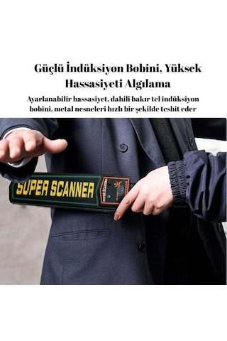 Hpytech El Tipi Metal Dedektörü Yüksek Hassasiyetli Güvenlik