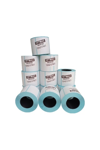 40X58 TERAZİ ETİKETİ TOPLAM 12 RULO 1.KALİTE  (TAM METRAJ)
