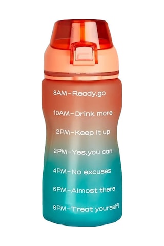 Walke Premium Bottle 1.0 Litre Motivasyonel Tritan Su Matarası Su Şişesi Suluk (BPA İÇERMEZ)