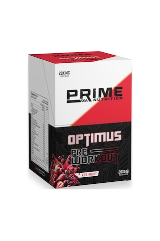 Prime Nutrition Optimus Pre-workout 20 Adet X 14 Gram Tek Kullanımlık - Red Fruit