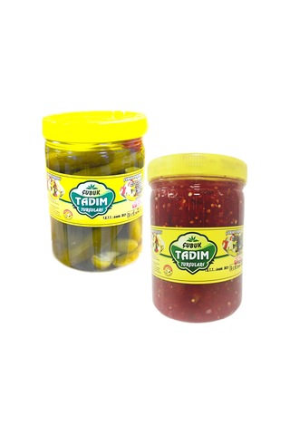 Çubuk Tadım Turşuları Salatalık Turşusu 1 KG + Acılı Ezme Turşusu 1 KG