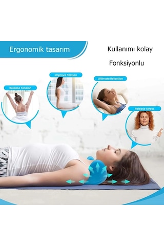 Bay Kayropraktik Boyun Yastığı U Şekilli Masaj Destekli Hassasiyet Kesici Bellek Köpük Yastık Najmaddin Diğer