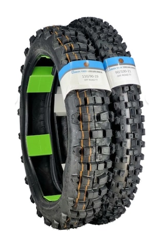 Iran Yasa Tire&rubber 110/90-19 Ve 90/100-21 Tubetype Set Lastik