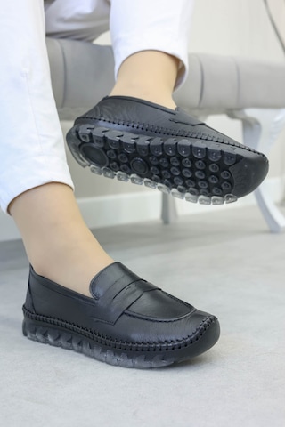 Fast Step Hakiki Deri Kadın Casual Ayakkabı 609za740 Siyah