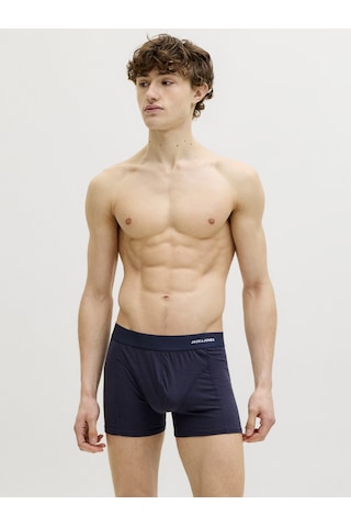 Jack & Jones Erkek 3'lü Bambu Boxer Paketi - Gabriel - 12291864 Siyah