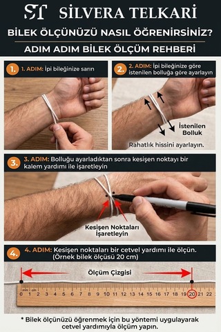 925 Ayar Gümüş Erkek Bileklik 4 Mm Figaro Zincir St423 85270813