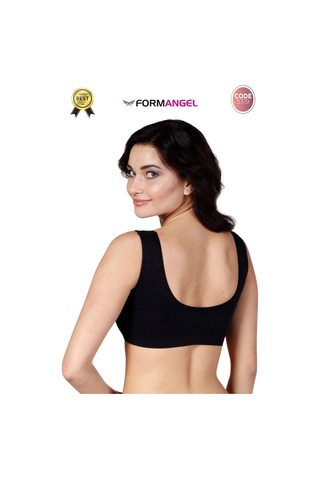 Denguva Büstiyer Dikişsiz Seamless Kadın Esnek Yumuşak Kumaş Kalın Askılı Pedli Spor Büstiyer - 1 Adet Çok Renkli