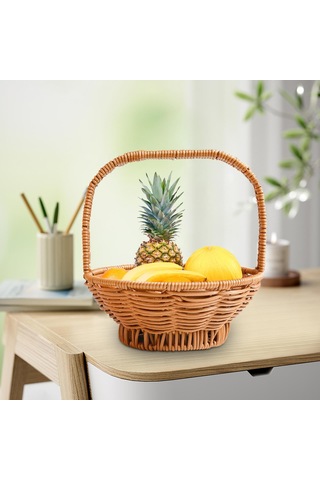 Homyl Açık Plaj Alışverişi Için Dokuma 14cmx25cm Kahverengi