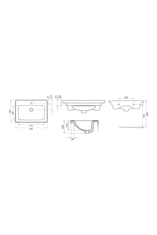 Turavit Safir 65 CM Etajerli Lavabo