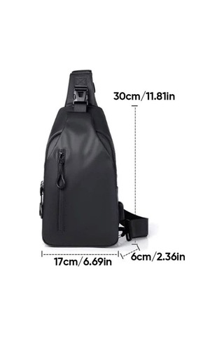 Leezsing Çapraz Askılı Çanta, Vücut Göğüs Omuz Çantası Erkekler Kadınlar İçin Günlük Omuz Sırt Çantası, Seyahat Yürüyüş İçin Usb Şarj Portlu Su Geçirm-1128 Diğer