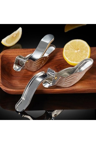 Manuel Limon Sıkacağı Paslanmaz Çelik Kuş Narenciye Misket Limonu Sıkacağı Taşınabilir Meyve Sıkacağı Gümüş