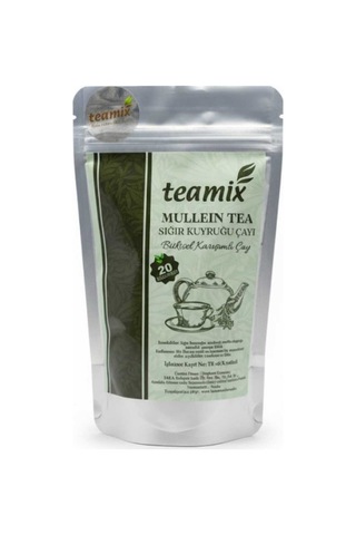 Mullein Tea Sığır Kuyruğu Bitkisel Karışımlı 20 Süzen Poşet Doypack Ambalaj