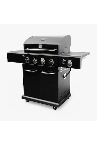 Kenmore Gazlı Barbekü 4 Ocaklı Siyah Siyah