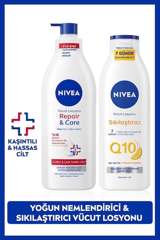 Q10 Sıkılaştırıcı Vücut Losyonu 250ml Ve Repair&care Nemlendirici Losyon 400ml, Rahatlatıcı