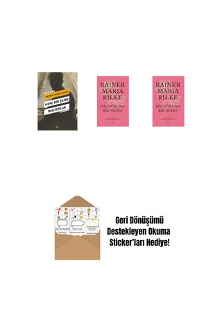 Genç Bir Şaire Mektuplar + Hiç Uğruna Bir Nefes Ciltli + Hiç Uğruna Bir Nefes + Okuma Sticker'ları