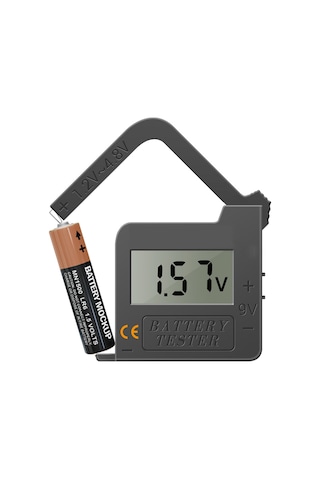 Xindoker Taşınabilir Pil Test Cihazı - Aa, Aaa, D, C, 9v Ve Lityum Piller İçin Hızlı Voltaj Ölçer