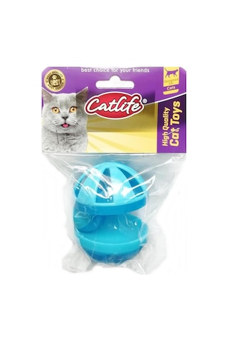Catlife Çıngıraklı Sesli Büyük Boy Topaç Kedi Oyuncağı 9 CM