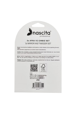 Nascita Professional 5x Vakumlu Ayna Ve Cımbız Seti Nasfaceset20