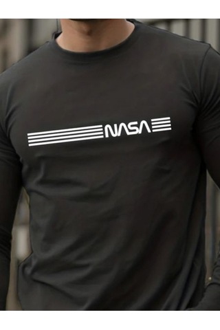 Suma Erkek Uzun Kollu Bisiklet Yaka Viskon Sweat Siyah 2xl-3xl