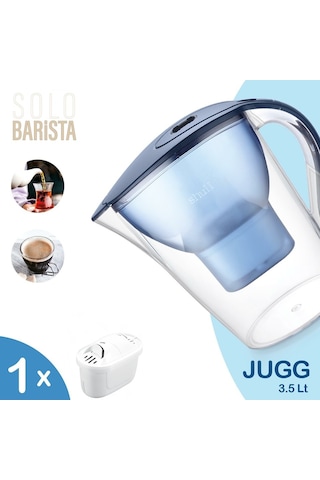 Jugg 3.5 Litre Su Arıtma Sürahisi + 1 Adet Filtre