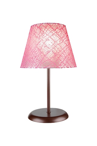 Sarah Abajur Kahve Ayak / Pembe File Şapka Diğer