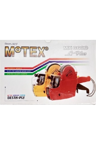 Motex MX-6600 LPlus 10 Hane Etiketleme Makinesi Kırmızı