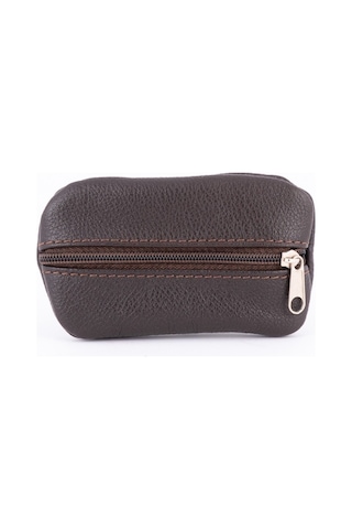 604 Model Kahverengi Hakiki Deri Anahtarlık