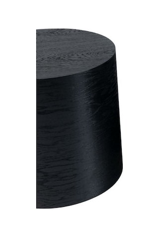 Walnut Ahşap Yan Sehpa Siyah