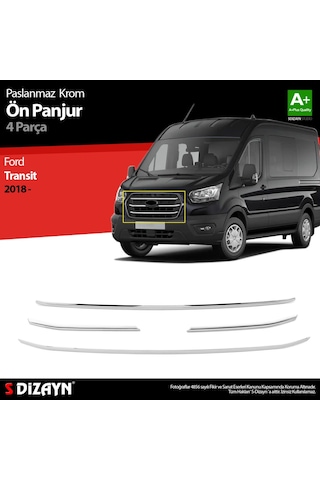 Ford Transit Krom Ön Panjur 4 Prç. 2018 Üzeri