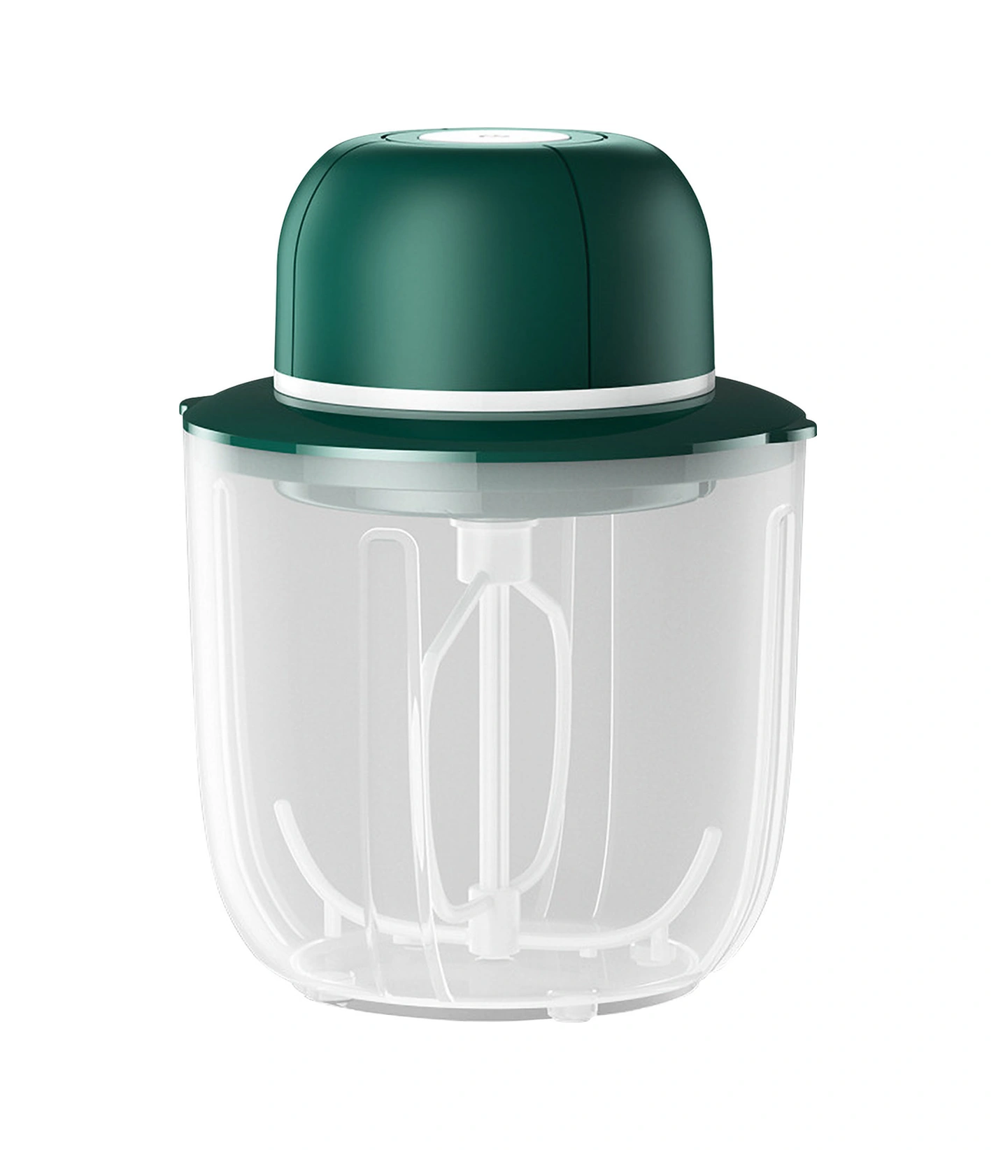 Youmex Ev Kullanıma Usb Şarjlı 1000ml Dört Eksenli Mikser - Kablosuz Kullanim, Elle Tutmaya Gerek Yok, Krema Ve Yumurta Çırpıcı Yeşil