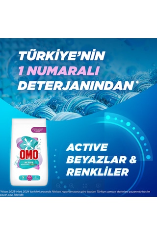 Omo Active Beyazlar & Renkliler Toz Deterjanı 9 KG