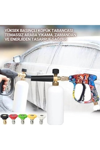 Karcher K Serisi İle Uyumlu 5 Nozzle Set Basınçlı Araç Yıkama Tabancası Seti Basınçlı Yıkama Makinesi Bear