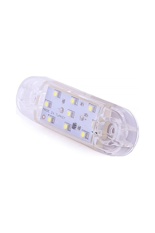 9 LEDLİ TOMBUL PARMAK LED BEYAZ 12V-24V DEKORATİF LAMBA