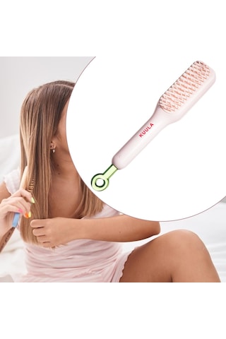 Homyl Kalın Uzun Düz Için Kendi Kendini Temizleyen Saç Pembe Kadınlar İçin Saç Fırçaları