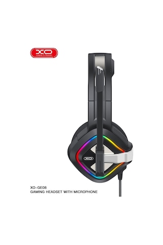 Ge08 Kulak Üstü Kablolu Rgb Işıklı Mikrofonlu Gaming Oyuncu Kulaklığı - 2 Metre - Hi-fis