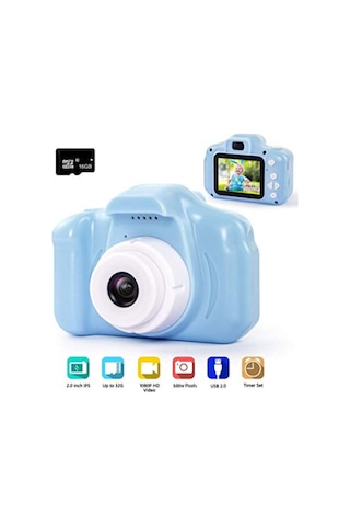 Lumi Mini 1080P Çocuklar İçin Dijital Fotoğraf Makinesi (İthalatçı Garantili)