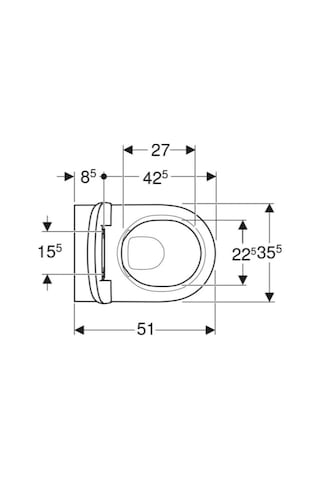 Geberit Smyle Round Rimfree Asma Klozet Ve Kapak Seti 503.084.00.1 Beyaz