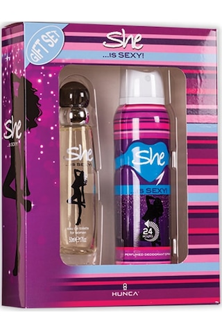 She Is Sexy Kadın Parfüm EDT 50 ML + Deodorant 150 ML