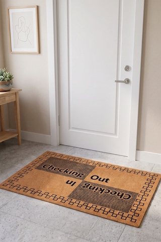Villadia Home Textile Kapı Önü Paspası Kaymaz Taban Dekoratif Paspas Ev Giriş Antre İç Ve Dış Mekan Paspası 45x70 Cm 7ypycoco