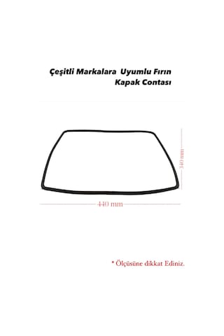 Genel Markalara Uyumlu Ankastre Fırın Kapak Contasi Kapi Kazan Contası
