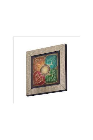 4 Mevsim Ağaç Baskılı Mdf Magnet 7x7 6