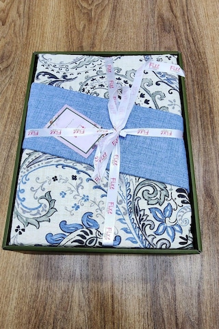 Alessa Mavi Tek Kişilik Pike Takımı %100 Pamuk, Lastikli Çarşaflı Mavi