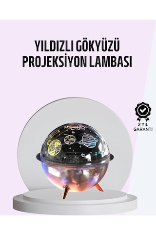 Mey İthalat Usb Şarjlı Uzay Temalı Işık Projektörü Hava Nemlendirici