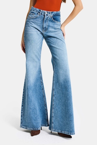 it's basic Kadın Mavi 4s6-4 Mry Flare Fit Komfort Kumaş Denim Jean