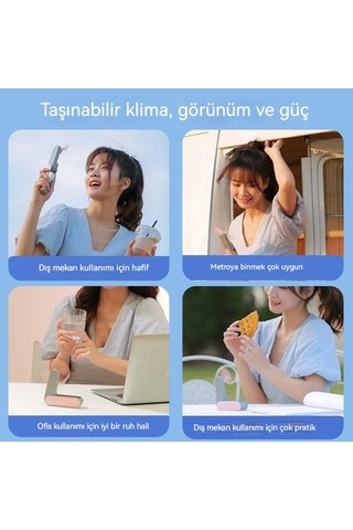 Bigsharp Yeni Mini Usb El Katlanır Küçük Fan Taşınabilir Dilsiz Küçük Fan Şarj Hazinesi Ikisi Bir Arada Yaratıcı  3530 Beyaz