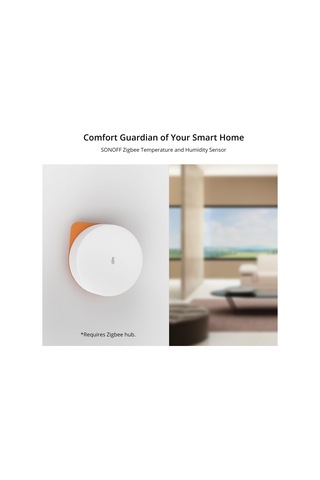 Singree Sonoff Snzb-02p Zigbee 3.0 Uyumlu Sıcaklık Ve Nem Sensörü Uzaktan İzleme Ve Akıllı Ev Otomasyonu