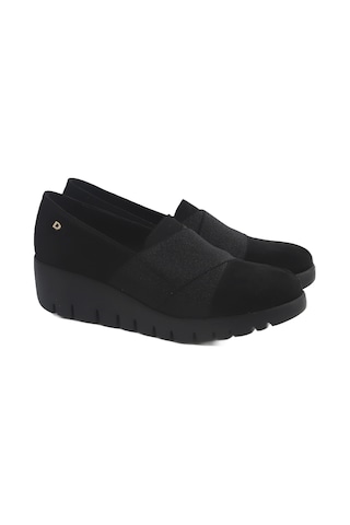 Sneaker Günlük Kadın Diğer 952565ds Donna Serena 2565 Ds Camoscio Nero Siyah