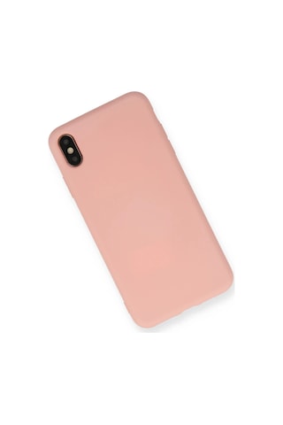 Gld-spt- Newface Apple Uyumlu iPhone Xs Max Kılıf Nano İçi Kadife Silikon - Pembe