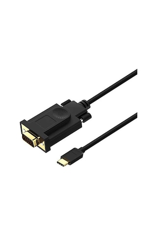 Qgeem QG-UA17 1.8m USB Type-C to Erkek VGA Kablo
