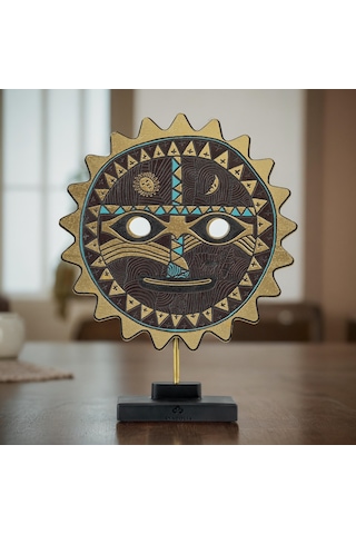 Şaman Güneş Mask Dekoratif Obje